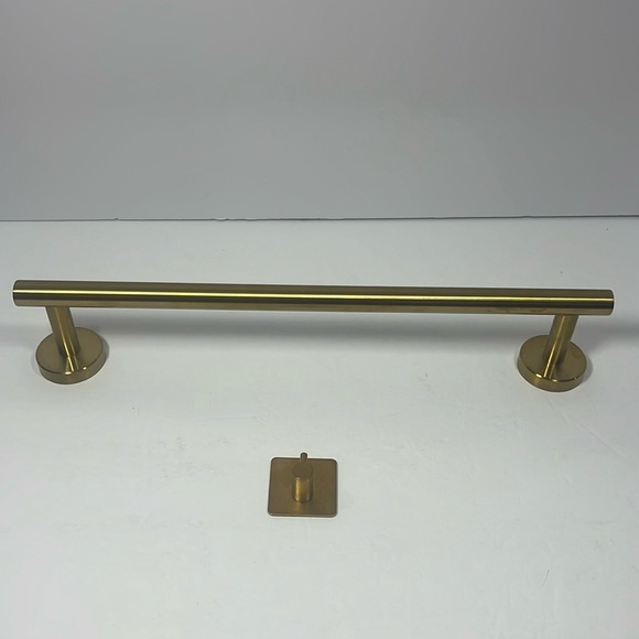 Other - Gold bathroom towel bar and adhesive hook